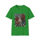 Dueling Samurai Warriors Japanese Samurai T Shirt, Asian Graphic Tee, Bushido Warrior Shirt