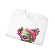 Load image into Gallery viewer, Pink &amp; Green Patched Teddy Bear Sweatshirt
