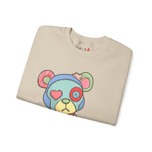 Load image into Gallery viewer, Pink Heart Eye Teddy Bear Sweatshirt
