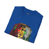 Smoking Rasta Lion Funny Weed T Shirt, Cannabis Graphic Tee, 420 Stoner Shirt