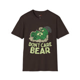 Bear Don't Care Funny Weed T Shirt, Cannabis Graphic Tee, 420 Stoner Shirt