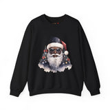 Black Santa 4 Unisex Heavy Blend™ Crewneck Sweatshirt