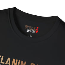 Load image into Gallery viewer, Melanin Queen Nutrition Facts Unisex Softstyle T-Shirt
