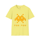 Pew Pew Invader Alien T Shirt for Men/Women, Funny UFO Shirt, Sci Fi Graphic Tee
