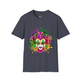 Mardi Gras Watercolor Mask Unisex Softstyle T-Shirt