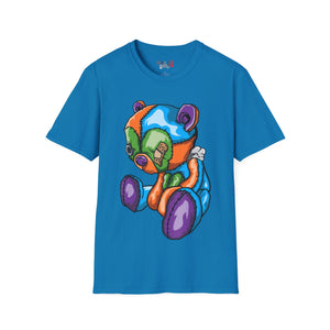 Tired Colorful Bear Unisex Softstyle T-Shirt