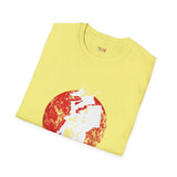 Red Moon Japanese Samurai T Shirt, Asian Graphic Tee, Bushido Warrior Shirt