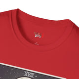The Moon XVIII Tarot Card T Shirt, Mystic Graphic Tee, Spiritual Shirt