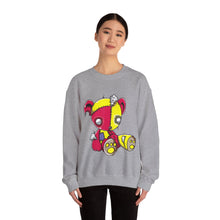 Load image into Gallery viewer, Red Yellow Patches Teddy Bear Sweatshirt
