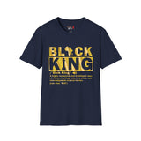 Black King Unisex Softstyle T-Shirt