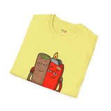 Blunt & Lighter Homies for Life Funny Weed T Shirt, Cannabis Graphic Tee, 420 Stoner Shirt