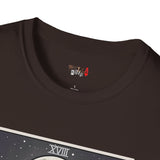 The Moon XVIII Tarot Card T Shirt, Mystic Graphic Tee, Spiritual Shirt