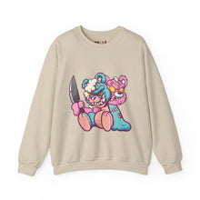 Load image into Gallery viewer, Two Headed Knife Teddy Bear Sweatshirt
