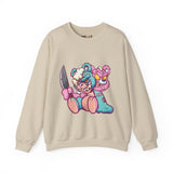 Two Headed Knife Teddy Bear Sweatshirt
