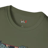 Dueling Samurai Warriors Japanese Samurai T Shirt, Asian Graphic Tee, Bushido Warrior Shirt