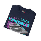 Two Turntables and a Microphone Unisex Softstyle T-Shirt