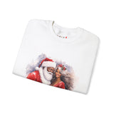Black Santa 8 Unisex Heavy Blend™ Crewneck Sweatshirt