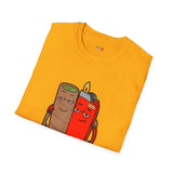 Blunt & Lighter Homies for Life Funny Weed T Shirt, Cannabis Graphic Tee, 420 Stoner Shirt