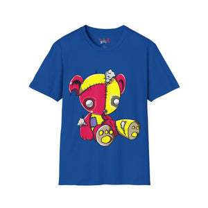 Red & Yellow Teddy Bear Unisex Softstyle T-Shirt