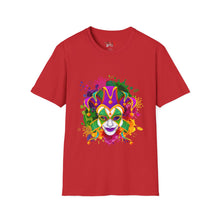 Load image into Gallery viewer, Mardi Gras Watercolor Mask Unisex Softstyle T-Shirt
