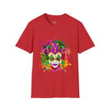 Mardi Gras Watercolor Mask Unisex Softstyle T-Shirt