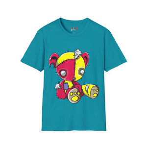 Red & Yellow Teddy Bear Unisex Softstyle T-Shirt