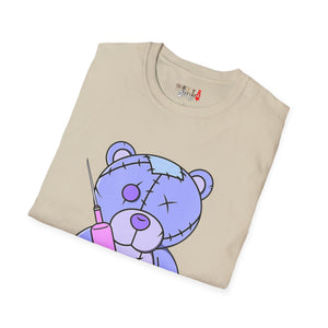 Purple Syringe Teddy Bear T-shirt