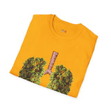 Weed Lungs Funny Weed T Shirt, Cannabis Graphic Tee, 420 Stoner Shirt