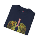 Weed Lungs Funny Weed T Shirt, Cannabis Graphic Tee, 420 Stoner Shirt
