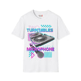 Two Turntables and a Microphone Unisex Softstyle T-Shirt