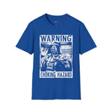 Warning Choking Hazard Retro Space T Shirt, Vintage Sci Fi Graphic Tee, Galaxy Shirt