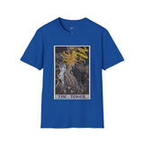 The Tower XVI Tarot Card T Shirt, Mystic Graphic Tee, Spiritual Shirt