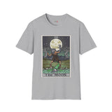 The Moon XVIII Tarot Card T Shirt, Mystic Graphic Tee, Spiritual Shirt