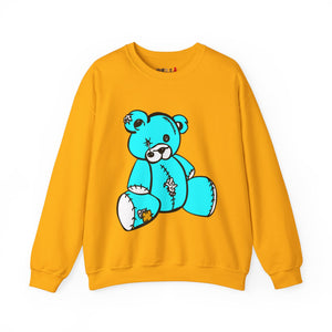 Missing Button Eye Teddy Bear Sweatshirt