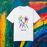 Gemini Watercolor Unisex Garment-Dyed T-shirt