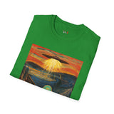The Scream Van Gogh Alien T Shirt for Men/Women, Funny UFO Shirt, Sci Fi Graphic Tee