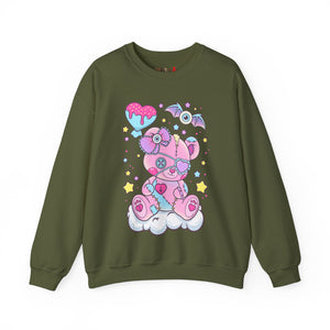 Doughnut Heart Teddy Bear Sweatshirt