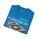 Two Turntables and a Microphone Unisex Softstyle T-Shirt