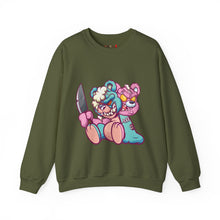 Load image into Gallery viewer, Two Headed Knife Teddy Bear Sweatshirt
