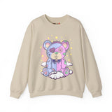 Pink Blue Pastel Teddy Bear Sweatshirt