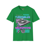 Two Turntables and a Microphone Unisex Softstyle T-Shirt