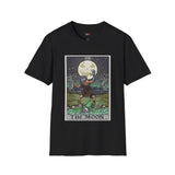 The Moon XVIII Tarot Card T Shirt, Mystic Graphic Tee, Spiritual Shirt