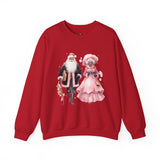 Black Santa 9 Unisex Heavy Blend™ Crewneck Sweatshirt