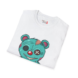 Button Eye Bear Unisex Softstyle T-Shirt