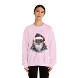 Black Santa 4 Unisex Heavy Blend™ Crewneck Sweatshirt
