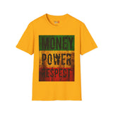 Money Power Respect Unisex Softstyle T-Shirt