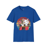 Banadaged Kitty Japanese Samurai T Shirt, Asian Graphic Tee, Bushido Warrior Shirt