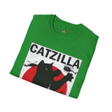 Catzilla Funny T Shirt Relatable Meme Tee Sarcastic Humor Graphic Shirt