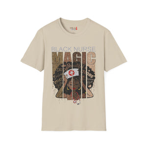 Black Nurse Magic Unisex Softstyle T-Shirt