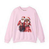 Black Santa 12 Unisex Heavy Blend™ Crewneck Sweatshirt